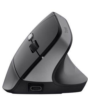 MOUSE ERGONOMICO (CERTIFICATO ERGOCERT) VERTICALE WIRELESS RICARICABILE - 2400DPI - PLASTI